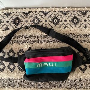 Vintage Voyager - Maui Black & Neon Fanny Pack